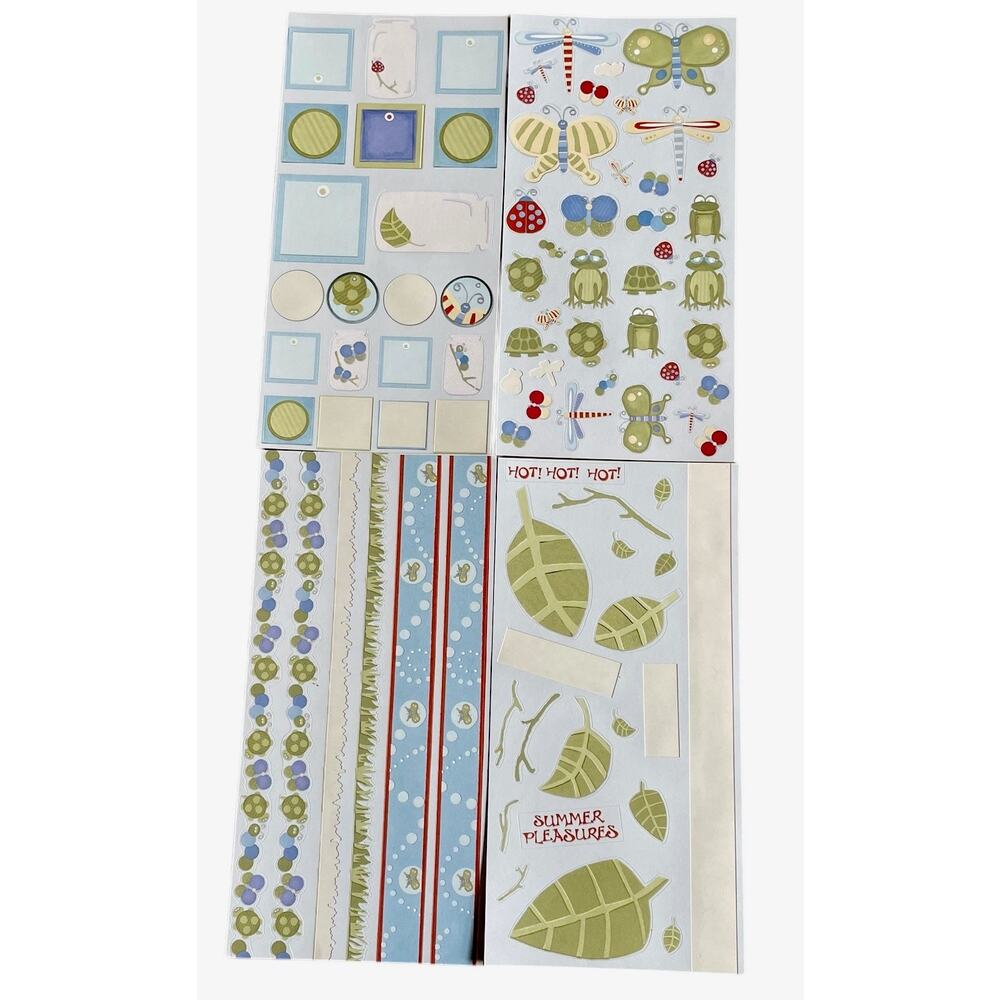 CTMH My‎ Stickease Stickers Lazy Days of Summer Bugs 4 Sheets Hostess Rewards